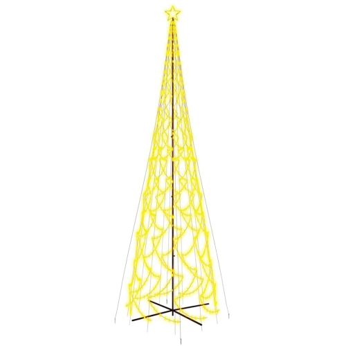 Коледна елха конус, топло бяло, 3000 LED, 230x800 см