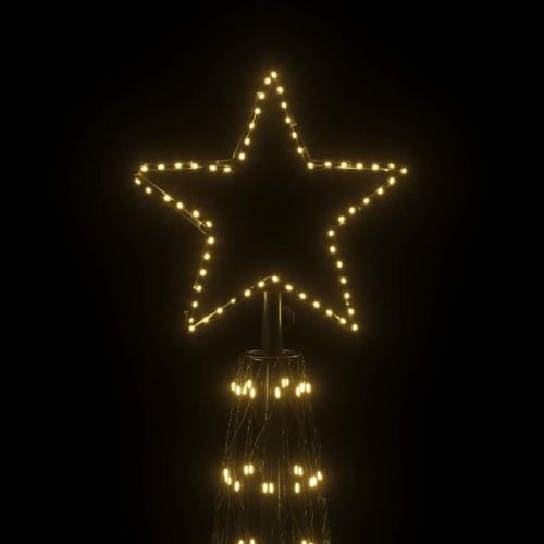 Коледна елха конус, топло бяло, 3000 LED, 230x800 см