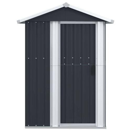Градинска барака антрацит 126x97,5x177 см поцинкована стомана