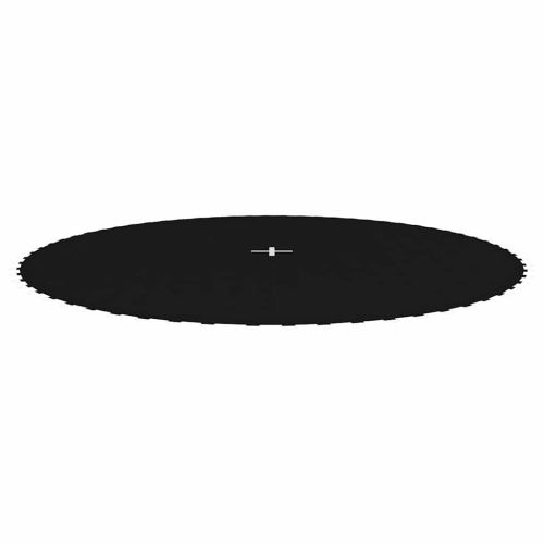 Отскачаща повърхност за кръгъл батут 12 Ft/3,66 м черен текстил