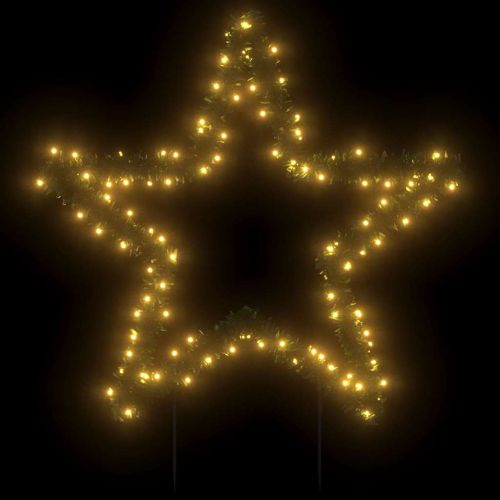 Коледна светеща украса с шипове, звезда, 115 LED, 85 см