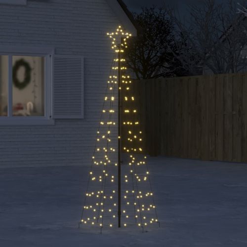 LED коледна елха с шипове 220 LED топло бяло 180 см