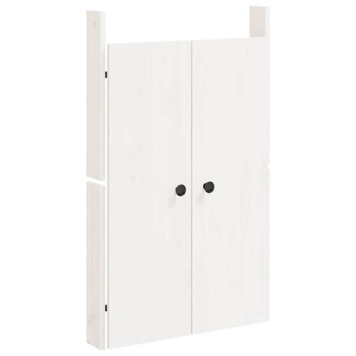 Кухненски вратички за открито, MEPPEL, бели, 50x9x82 см, бор масив
