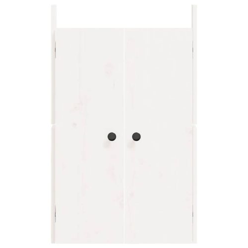 Кухненски вратички за открито, MEPPEL, бели, 50x9x82 см, бор масив