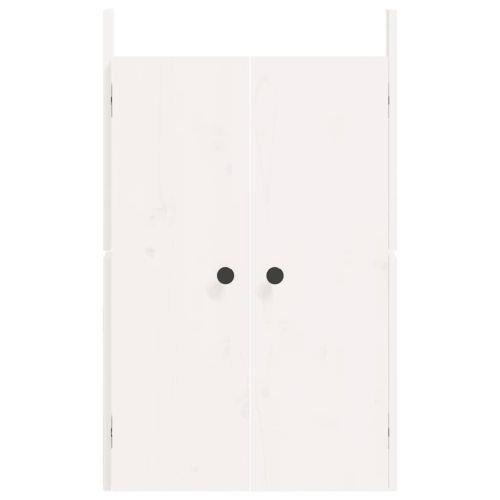 Кухненски вратички за открито MEPPEL 2 бр бели 50x9x82 см бор масив