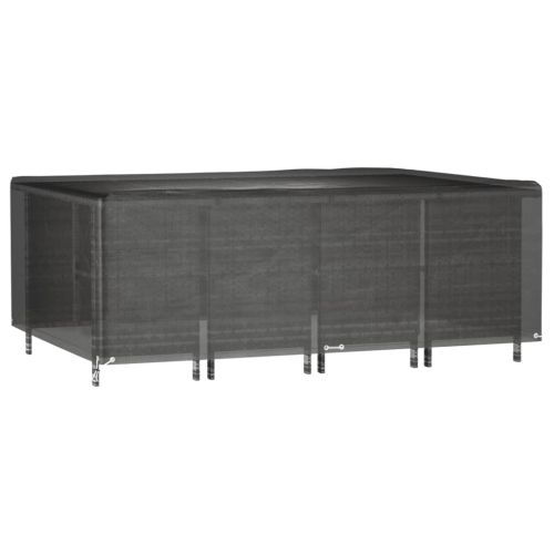 Калъф за градинска мебел 2 бр 12 капси 240x180x80см правоъгълни
