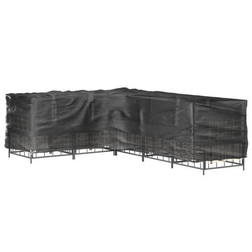 Покривала за ъглови градински мебели 2 бр 18 капси 220x285x80см