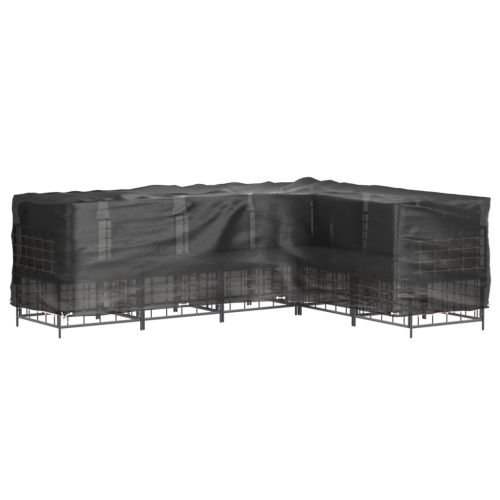 Покривала за ъглови градински мебели 2 бр 16 капси 260x210x80см