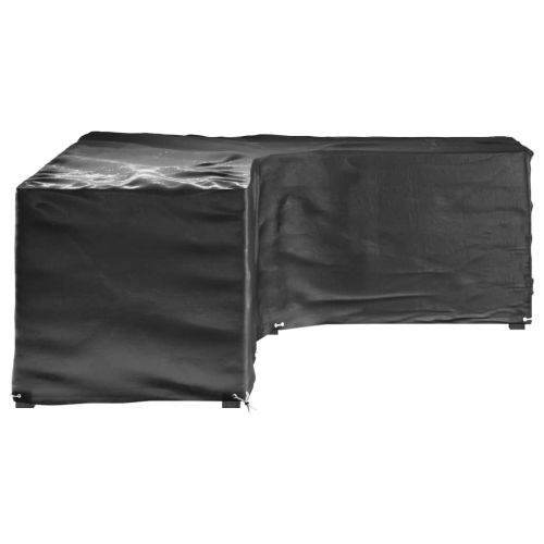 Покривала за ъглови градински мебели 2 бр 18 капси 285x220x80см
