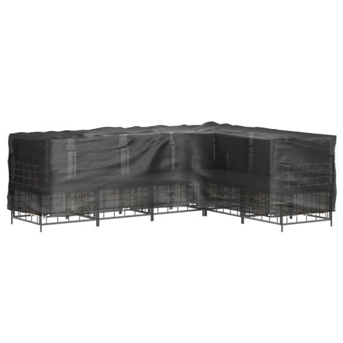 Покривала за ъглови градински мебели 2 бр 18 капси 285x220x80см