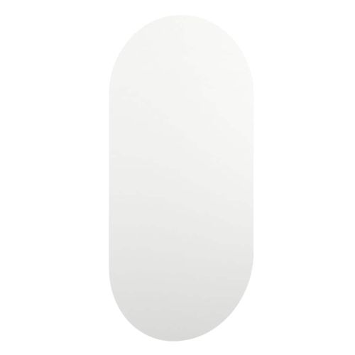 Огледало с LED лампи, 60x30 см, стъкло, овално