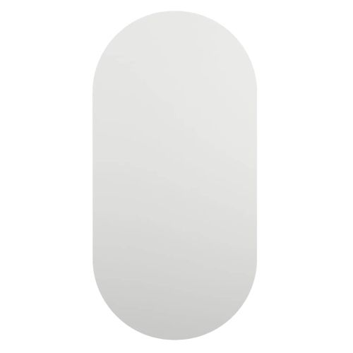Огледало с LED лампи, 60x30 см, стъкло, овално