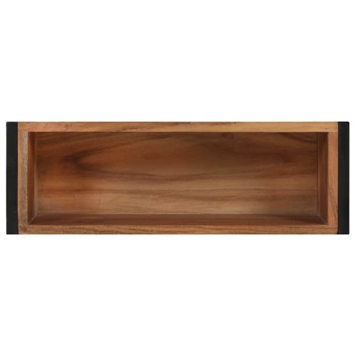 Плантер, 60x20x68 см, акациево дърво масив