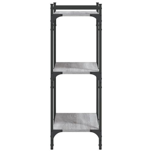 Библиотека 3 рафта сив сонома 60x30x86 см инженерно дърво