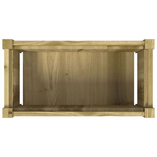 Градински сандък, 60x31x31 см, импрегнирана борова дървесина
