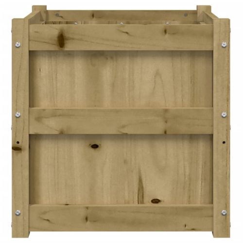 Градинска кашпа 50x50x50 см импрегниран бор