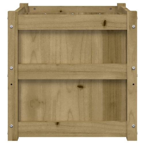 Градинска кашпа 50x50x50 см импрегниран бор