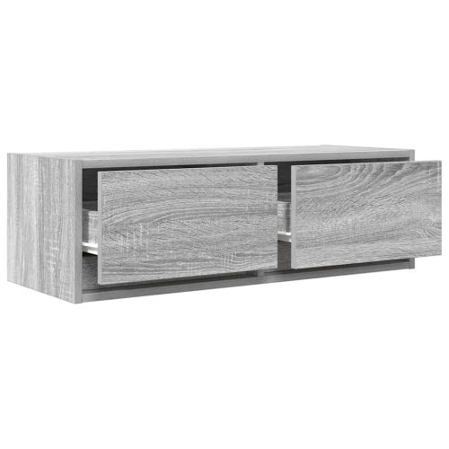 ТВ шкафове 2 бр Сив сонома 80x31x25,5 см инженерно дърво