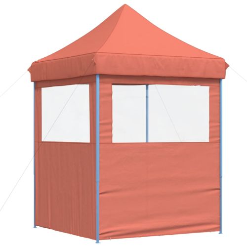 Сгъваема парти шатра pop-up с 2 странични стени теракота
