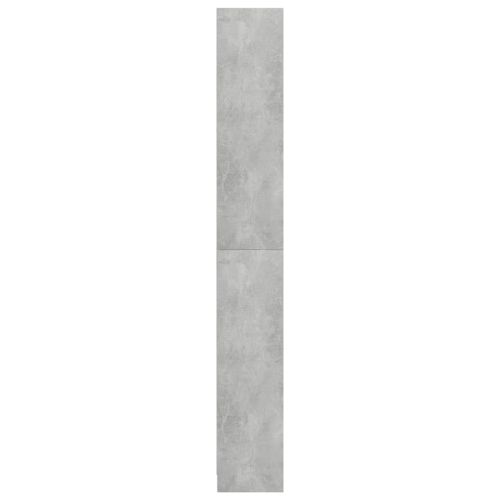 5-етажна библиотека, бетонно сив, 80x24x175 см, инженерно дърво