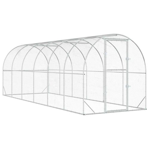 Кокошарник Сребристо 600 x 200 x 200 см Поцинкована стомана