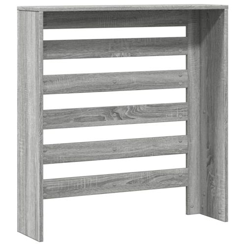 Капак за радиатор, сив сонома, 78x20x82 см, инженерно дърво