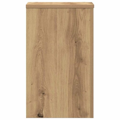 Стойки за растения 2 бр дъб артизан 30x30x50 см инженерно дърво