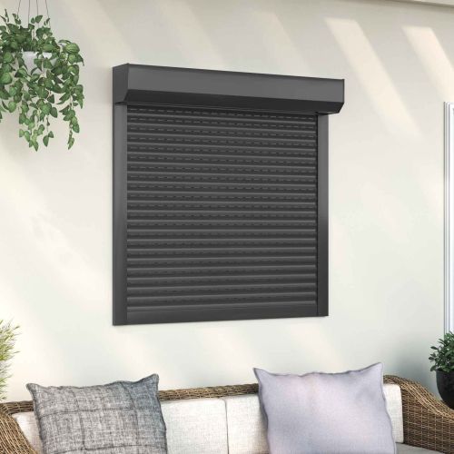 Ролетна щора Антрацит 100 x 100 cm Алуминий и полиреутан