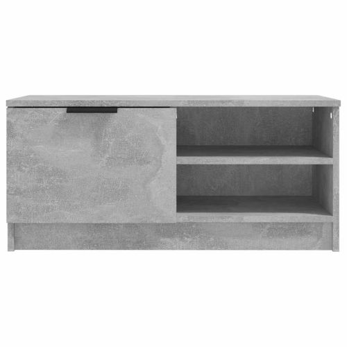 ТВ шкаф, бетонно сиво, 80x35x36,5 см, инженерно дърво
