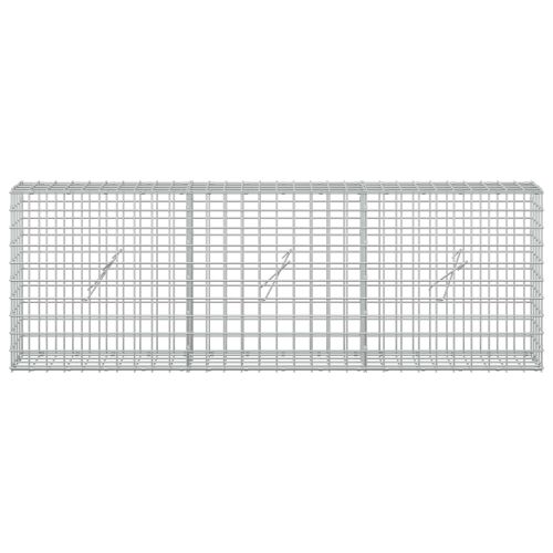 Габион с 5 мм жица и мрежа 5x5 см 150x20x50 см