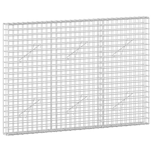 Габион с 5 мм жица и мрежа 5x5 см 150x10x100 см