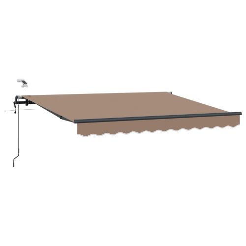 Прибираща се тента Таупе 500 × 300 cm Полиестер