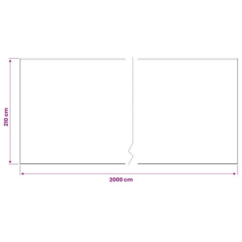 Калъф за прах с лепилна лента 12 бр. Прозрачен 210 x 2000 см
