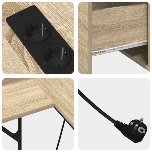 Бюро Сонома дъб Инженерна дървесина 182 x 101 x 87,5 см