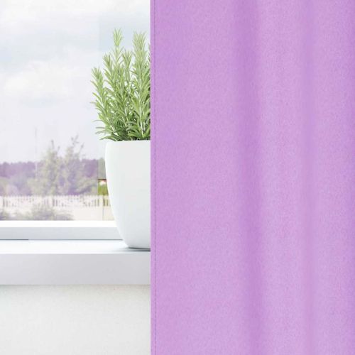 Завеси за затъмняване с пръстени 2 бр. Лилаво 175 x 140 см