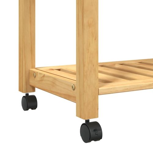 Кухненска количка "MONZA" 84x40x88,5 см борово дърво масив