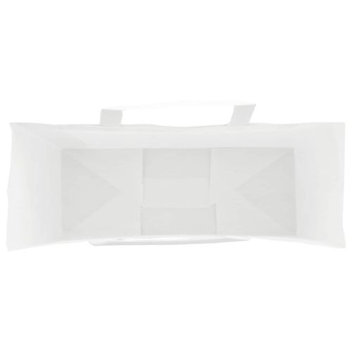 Хартиени торбички 250 бр с дръжки бели 45x17x48 см