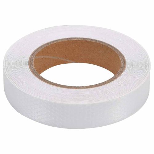 Светлоотразителна лента бяла 2,5 см x 20 м PVC
