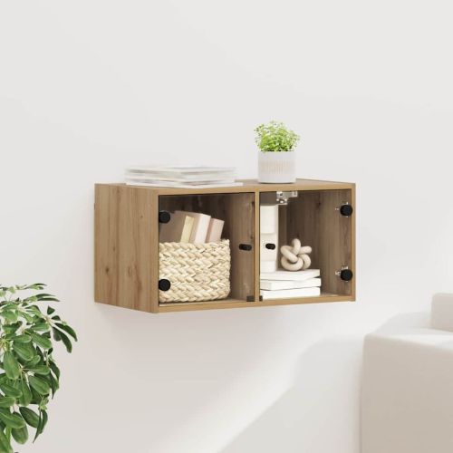 Стенен шкаф 68 x 37 x 35 см Инженерна дървесина Дъб