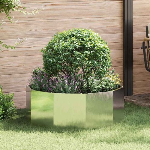 Кашпа Сребрист 90 x 90 x 35 см Неръждаема стомана