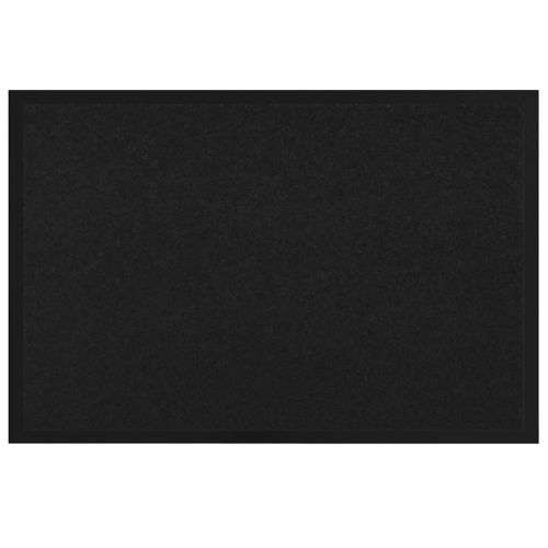 Мат за врата Черно 80 x 120 x 1.2 см Тедди плат