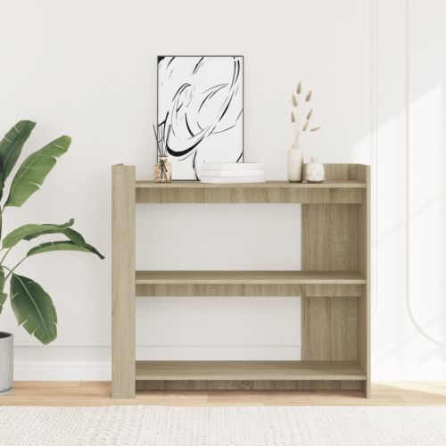 Конзолна маса, дъб сонома, 100x35x90 см, инженерно дърво