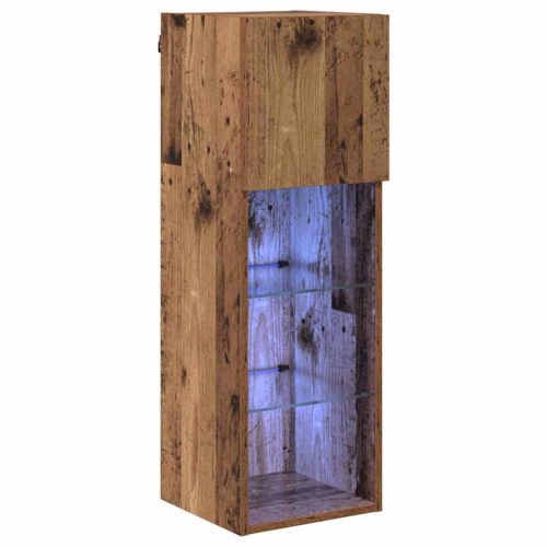 Стенен телевизионен шкаф 30,5 x 30 x 90 см Старо дърво