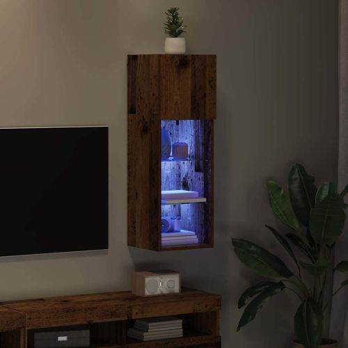 Стенен телевизионен шкаф 30,5 x 30 x 90 см Старо дърво