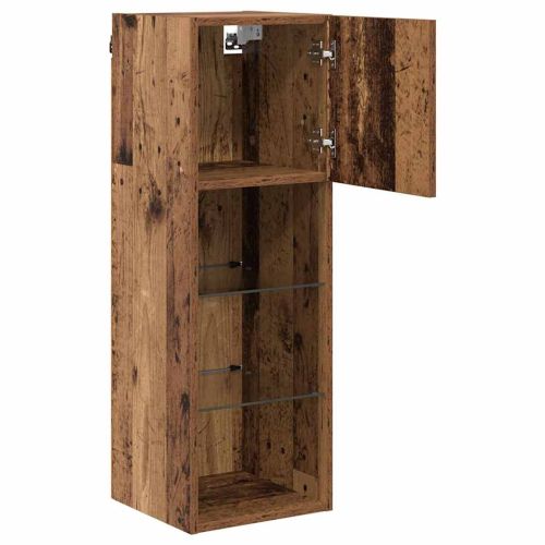 Стенен телевизионен шкаф 30,5 x 30 x 90 см Старо дърво