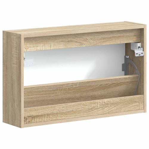 Стенно шкафче за обувки ALKMAAR 71 x 17 x 43 см Дъб сонома