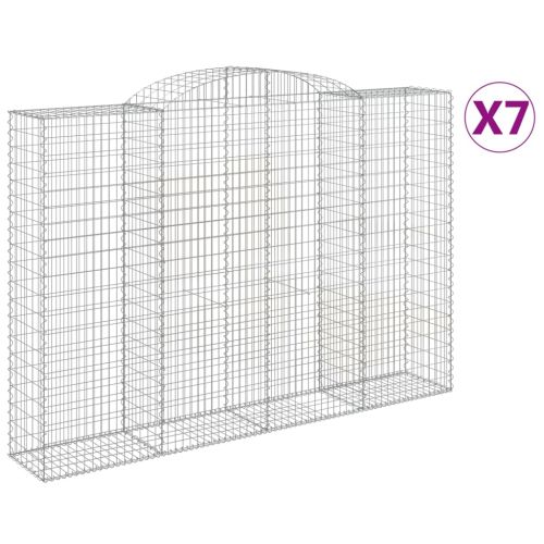 Габионни кошници арка 7 бр 300x50x200/220 см поцинковано желязо