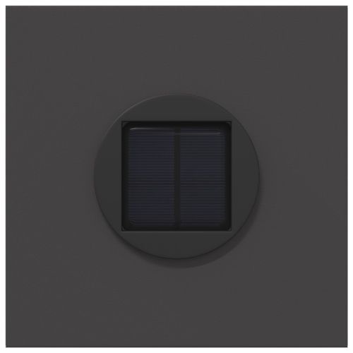 Соларна LED светлина за пътека 2 бр. Топло бяло 18 x 18 x 50 см