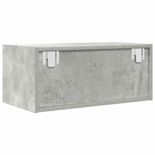 ТВ шкафове 2 бр бетонно сиви 60x31x25,5 см инженерно дърво