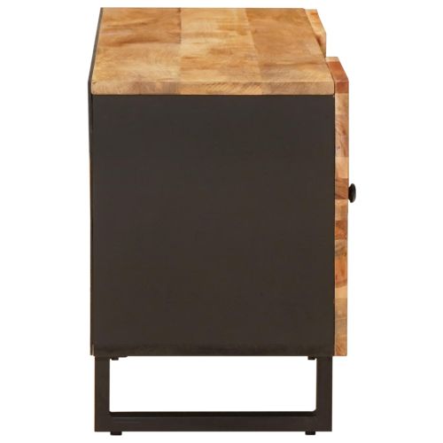 ТВ шкаф Кафяво 105 x 33 x 46 см Солидно мангово дърво